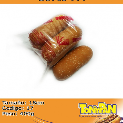 Pan Sándwich Corto Ajonjoli x 4 und