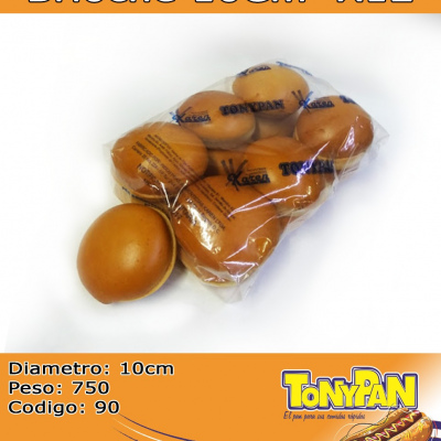 Pan Hamburguesa Brioche 10cm x 12 und