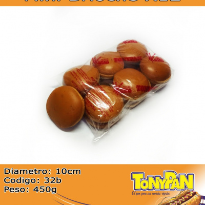 Pan Hamburguesa Mini Brioche x 12 und